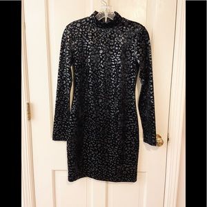 NWT 525 America black leopard anthropologie dress